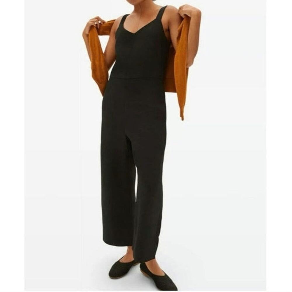 Black Wide-Leg Women's Jumpsuit